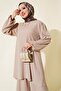 6663 Women's Tunic Pants Bottom Top Set 6663 - Stone - 2
