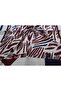 Striped pattern Bamboo Kash Scarf Burgundy - 2