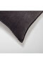 "Eliza" - Viscose Natural Natural Throw Pillow 50x50 - Anthracite (Including Pillow) - 2