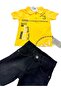 Boy's Lacoste Fabric - Polo Collar T-shirt and Bermuda Denim Shorts Set - 3