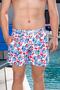 Men's Basic Sea Shell Printed Swim Shorts with Pockets