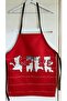 Mother and child red cat 2-piece Stain Resistant bib set - 2