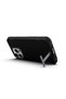 iPhone 15 Pro Compatible Alt Airbag Edged T-Max Matte Stand Case-Navy Blue - 2