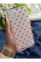 Iphone 15 PLUS Compatible Red Heart Design Transparent Phone Case - 3