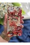 iPhone 15 Plus Compatible Red Aesthetic Design Transparent Phone Case