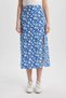 Woman's Blue Skirt - X6692AZ/BE165 - 3