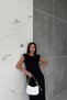 women's modal dress with padded slit detail NBG010 - 3