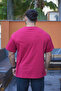 Düz Basic T-Shirt Bordo - 2