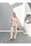 Beige Truvakar Sleeve Pants Set
