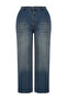 Mavi Yüksek Bel Geniş Paça Büyük Beden Wide Leg Jeans TBBSS24CJ00048 - 6