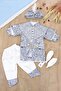 Baby Boy Luxury Special Day King Hat and Mevlütluk Set 0-6 Months Hospital Release Mevlüt Set Stl6628 - 2