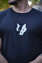 Kurt Baskılı Basic T-Shirt Siyah - 3