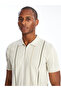 Striped Polo Neck Men's T-Shirt - Short Sleeve - 2