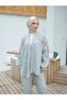 Flamingo Embroidered Women's Hijab Set - 2