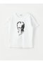 Crew Neck Ataturk Printed Short Sleeve Girls' T-Shirt