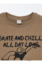 Crew Neck Printed Short Sleeve Boys' T-Shirt - 3