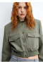 Khaki Women's Jacket57076019 - 6
