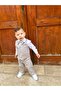 Linen Vest Set Vest Shirt Pantalon is a set of 4, including bow tie. - 7