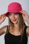 Women's Summer Bucket Colorful Hat Fuchsia - 4