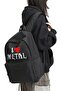 Very Kind I Love Metal Printed Unisex Backpack