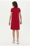 Us Polo Women's Polo Neck Red Knitted Dress - 4