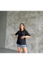 Side Slit , Double Layered Crew Neck T-Shirt - 5