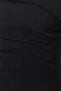 Siyah Straplez Fitted Drapeli Dokuma Bluz TWOSS24BZ00348 - 5