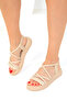 Beige Women's Sandals 19189 - 3