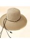 Beaded Straw Hat with Rope Detail, Sun Protection, Cool Hat - 2