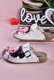 8076 Winking Girl Printed Comfort Sabo Slippers - 3
