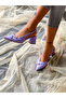 OWN LILA Patent Leather Buckle Pointed Toe Heeled Sandal - 5