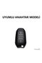 Peugeot Compatible 208, 308, 508, 2008, 3008, 5008 Gold Edge Tpu Key Case Cover (Blue) - 3