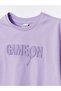 Girl - Crew Neck Printed Short Sleeve T-Shirt - 3