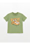 Crew Neck Short Sleeve Printed Baby Boy T-Shirt