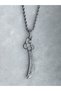 Silver Color Steel Zulfiqar Sword Pendant Twist Steel Stainless Tarnish Resistant Necklace - 6