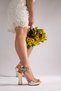 Linda Women's Platform Heeled Shoes - Gold - 3