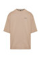Oversize Mink Cotton Crew Neck T-Shirt Minimal Text Printed Tmnss23Ts00084 - 7