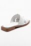 Kalven Women's Genuine Leather Slippers White - 3