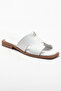 Kalven Women's Genuine Leather Slippers White