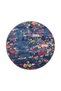 Vintage Blue Red Floral Modern Decorative and Woven Base Carpet Miravip998 - 4