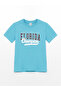 Crew Neck Printed Short Sleeve Boys' T-Shirt