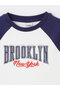 Crew Neck Printed Short Sleeve Girls' T-Shirt - 3