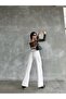 Trend Waist Belt Loose Leg Palazzo Linen Pants - 2