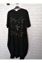 1st quality evening dress style, loose sparkly viscose dress