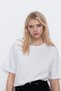 Cotton Fabric Oversize White and Black T-Shirt Crew Neck Pack of 2 - 2