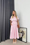 Powder Pink Belted Shirt Dress - 3