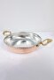 Handmade Set of 3 Copper Pans (14-16-18 cm) Egg, Kuymak, Omelet Pan - 3