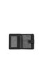 Genuine Leather Card Holder with Money Compartment 2481-black - 2