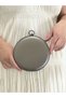 Women's Platinum Color Fabric Stone Evening Dress Portfolio Clutch Bag - 3