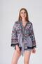 Cotton Voile Fabric Kimono Tassel Detailed Short Pareo And Beach Dress